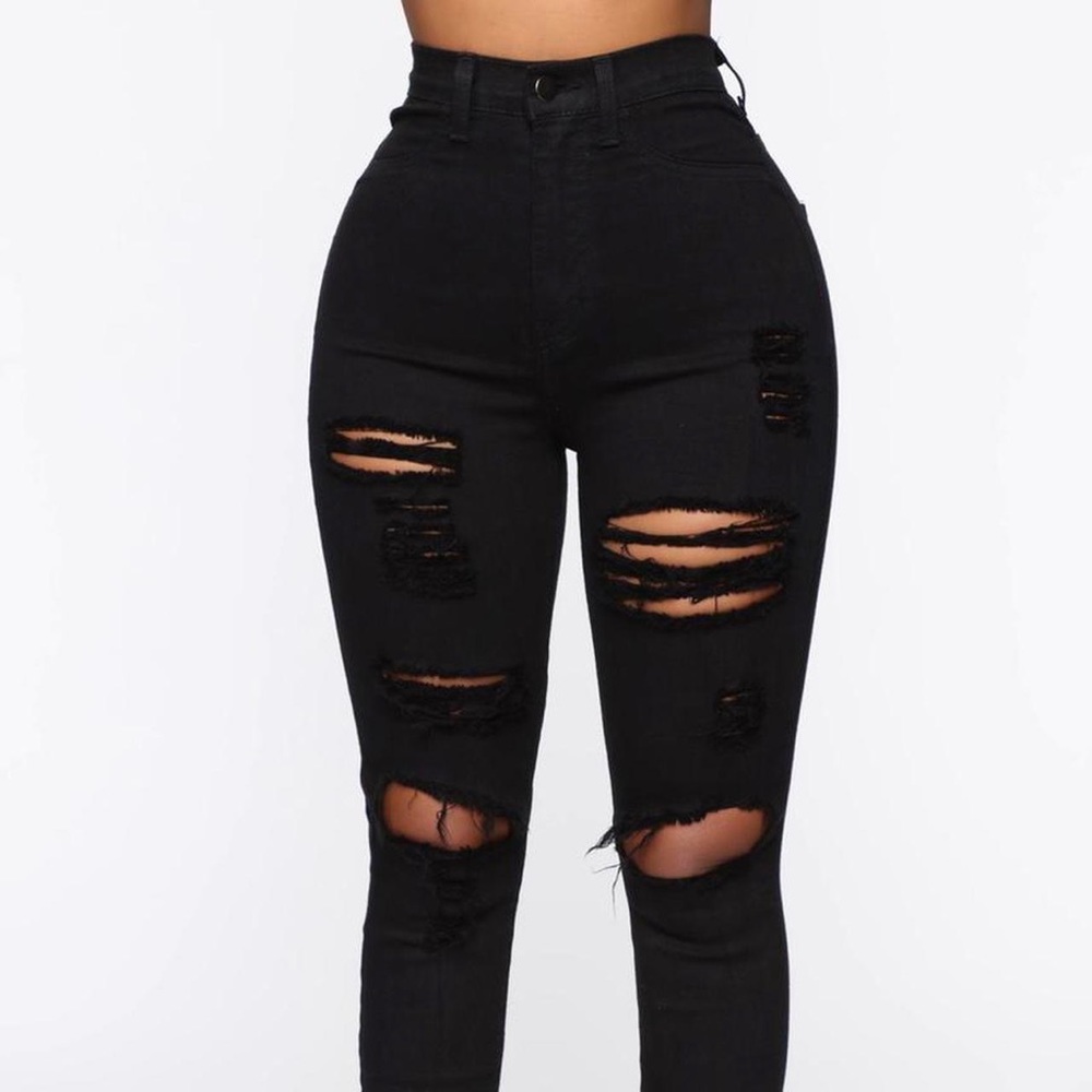 Ripped Fashion nova skinny jeans